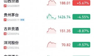 白酒信仰彻底崩了：五粮液利润下滑65%，洋河股份陷入亏损